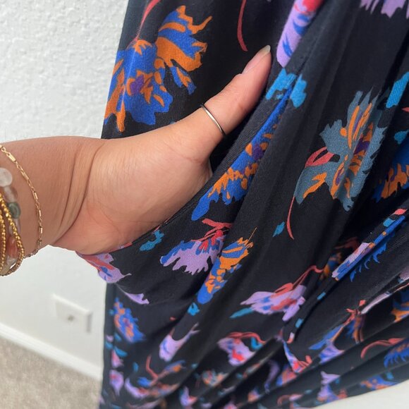 Anthropologie Moulinette Soeurs Sz L Willa Tie-Waist Jumpsuit‎ Women Boho Floral - Picture 7 of 16